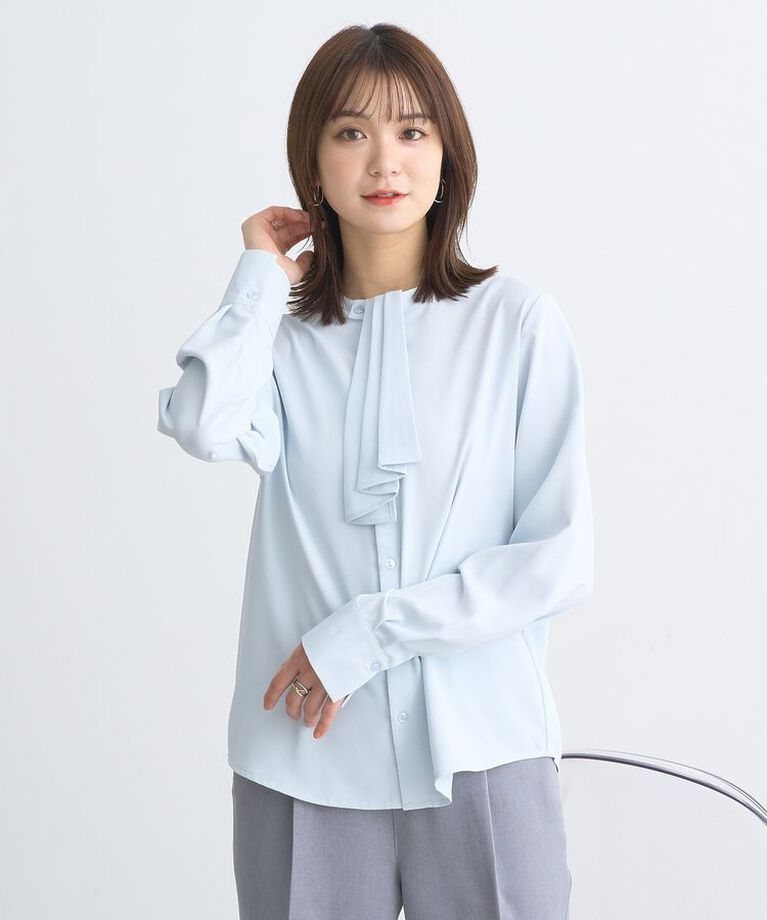 earth music&ecology「2WAYボウタイブラウス　25SS オフィス 春 夏」|シャツ・ブラウス|