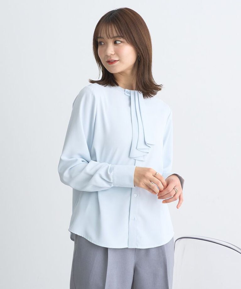 earth music&ecology「2WAYボウタイブラウス　25SS オフィス 春 夏」|シャツ・ブラウス|