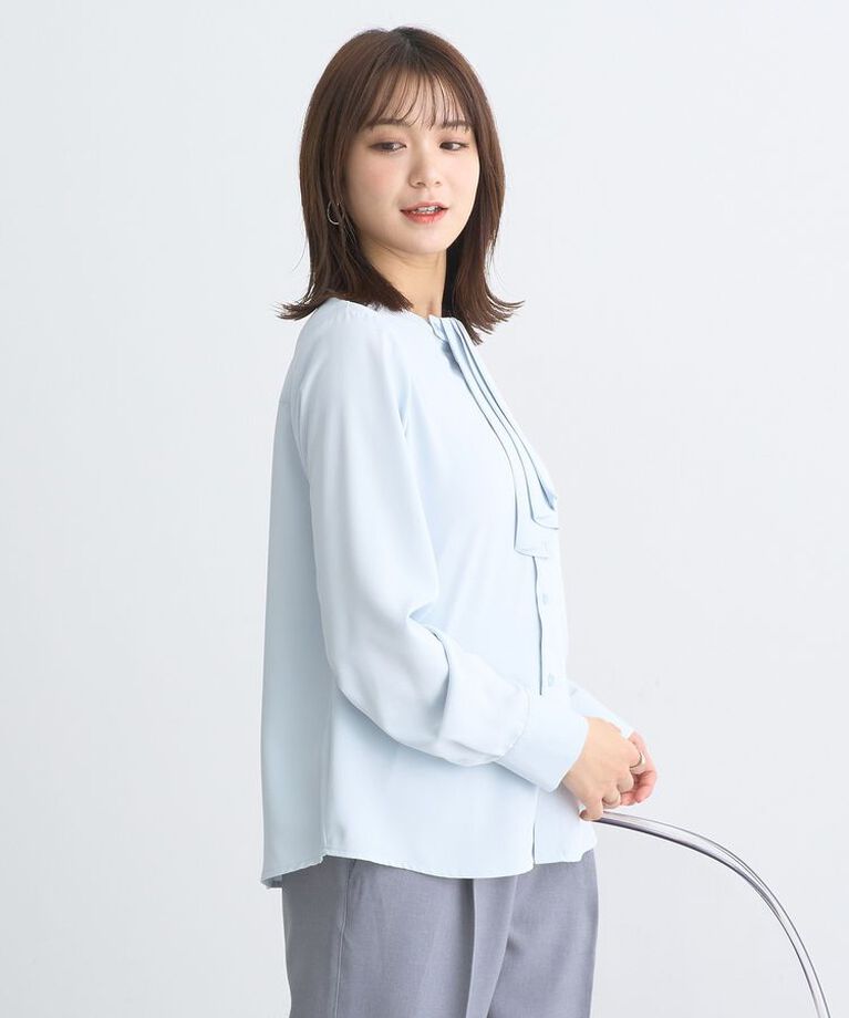 earth music&ecology「2WAYボウタイブラウス　25SS オフィス 春 夏」|シャツ・ブラウス|