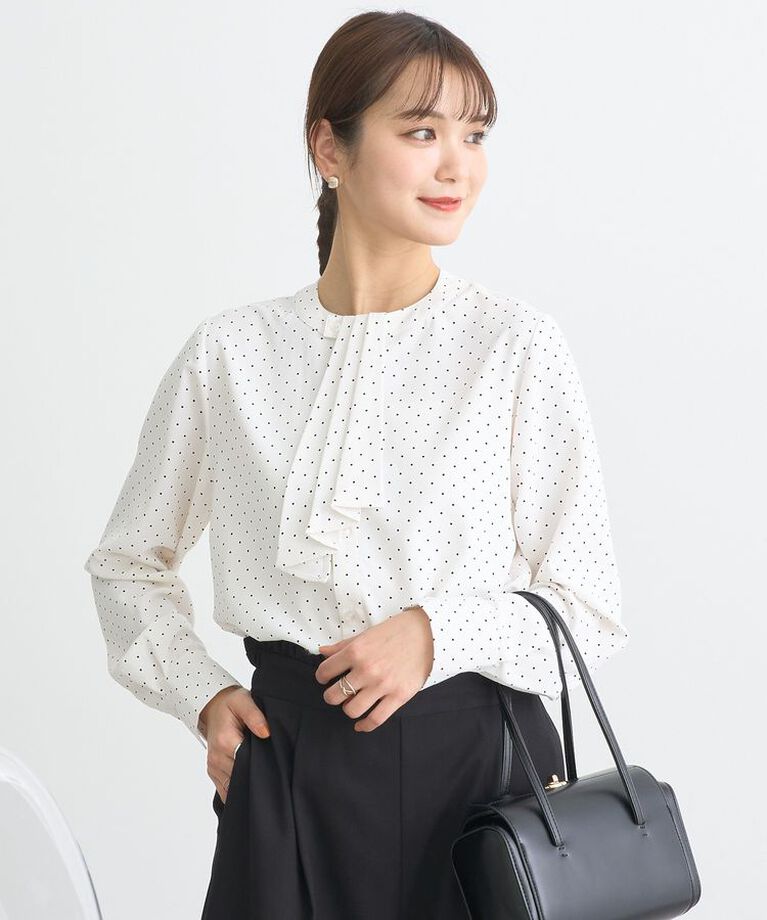 earth music&ecology「2WAYボウタイブラウス　25SS オフィス 春 夏」|シャツ・ブラウス|Dot