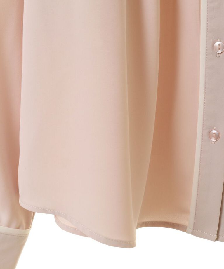 earth music&ecology「バイカラータックブラウス　25SS オフィス 春 夏」|シャツ・ブラウス|