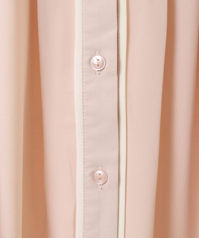 earth music&ecology「バイカラータックブラウス　25SS オフィス 春 夏」|シャツ・ブラウス|