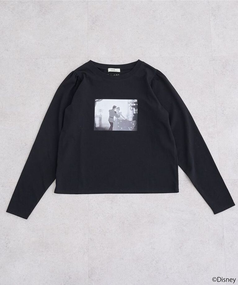 earth music&ecology「シンデレラ/パフスリーブロンTEE」|Tシャツ・カットソー|Black