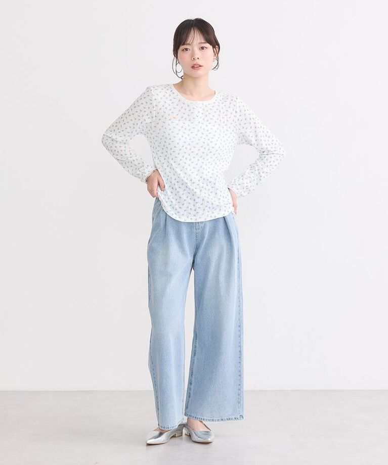 earth music&ecology「アイレットジャカードタイトプルオーバー」|Tシャツ・カットソー|