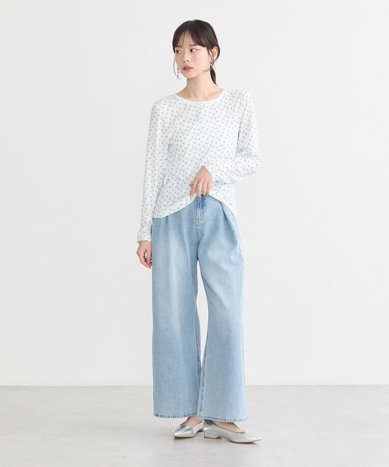 earth music&ecology「アイレットジャカードタイトプルオーバー」|Tシャツ・カットソー|