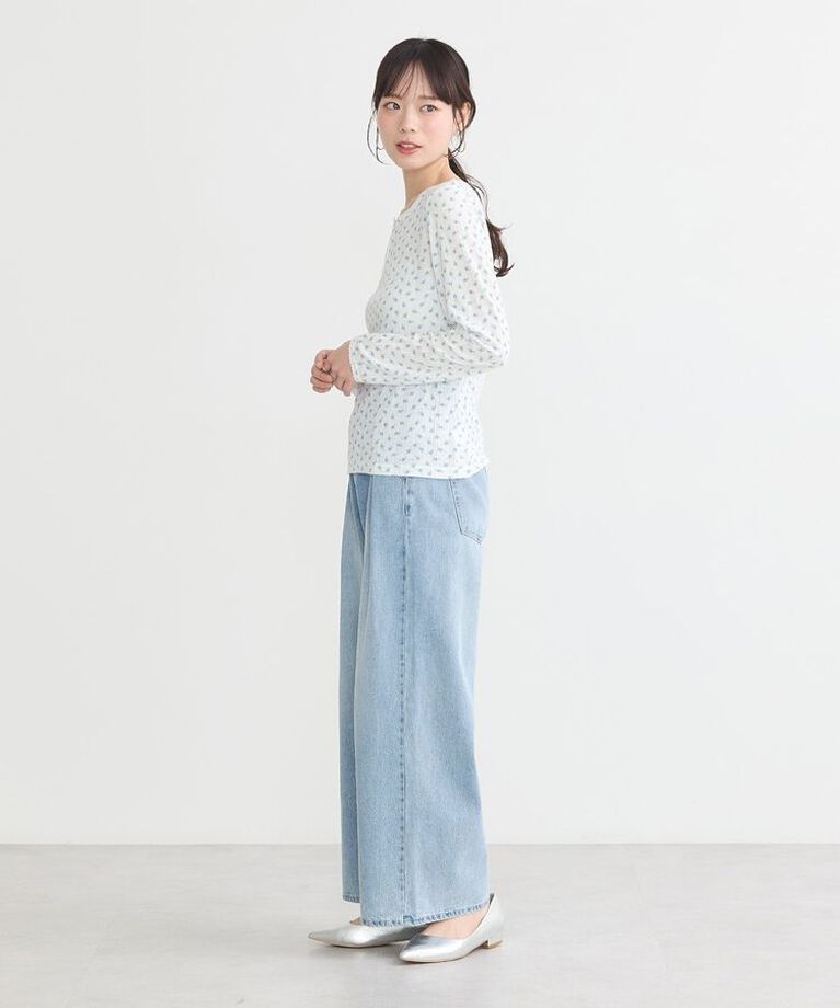 earth music&ecology「アイレットジャカードタイトプルオーバー」|Tシャツ・カットソー|