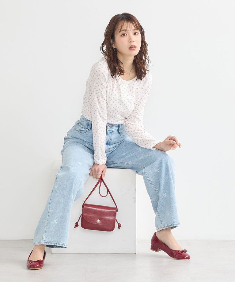 earth music&ecology「アイレットジャカードタイトプルオーバー」|Tシャツ・カットソー|