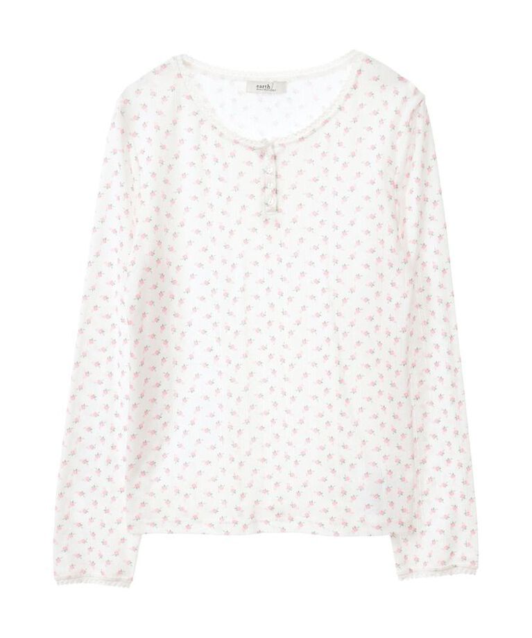 earth music&ecology「アイレットジャカードタイトプルオーバー」|Tシャツ・カットソー|