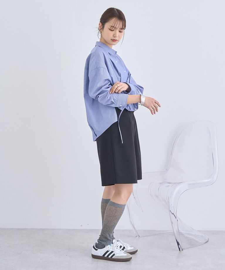 earth music&ecology「TRキュプラドロスロシャツ　25SS 接触冷感 洗濯機洗い可 春 夏」|シャツ・ブラウス|