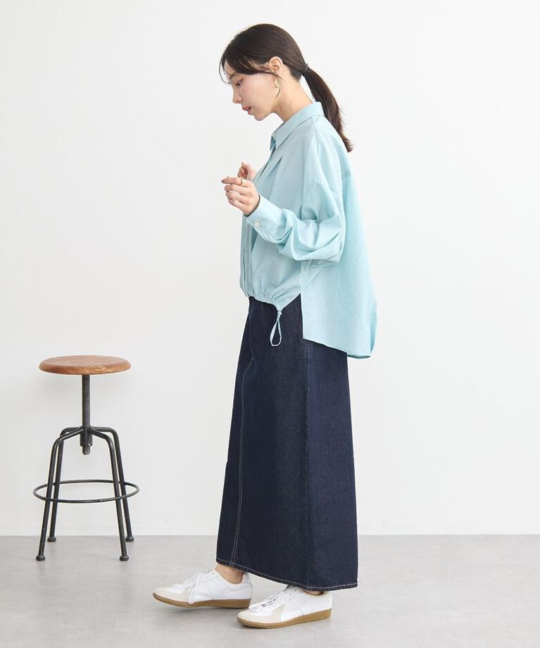 earth music&ecology「TRキュプラドロスロシャツ　25SS 接触冷感 洗濯機洗い可 春 夏」|シャツ・ブラウス|
