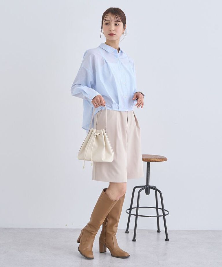 earth music&ecology「TRキュプラドロスロシャツ　25SS 接触冷感 洗濯機洗い可 春 夏」|シャツ・ブラウス|