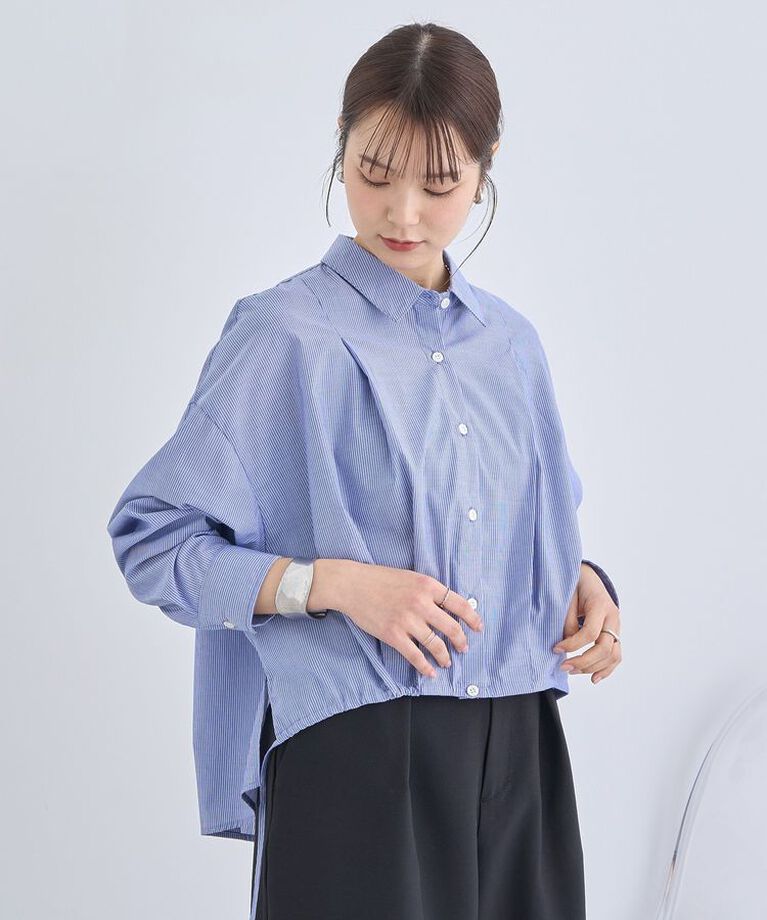 earth music&ecology「TRキュプラドロスロシャツ　25SS 接触冷感 洗濯機洗い可 春 夏」|シャツ・ブラウス|