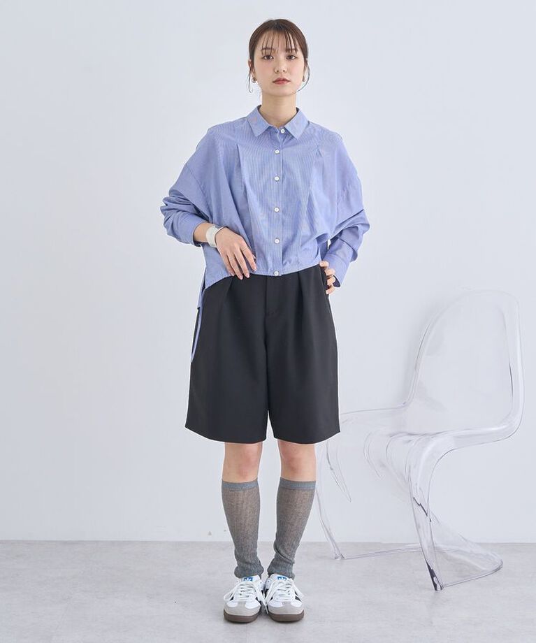 earth music&ecology「TRキュプラドロスロシャツ　25SS 接触冷感 洗濯機洗い可 春 夏」|シャツ・ブラウス|