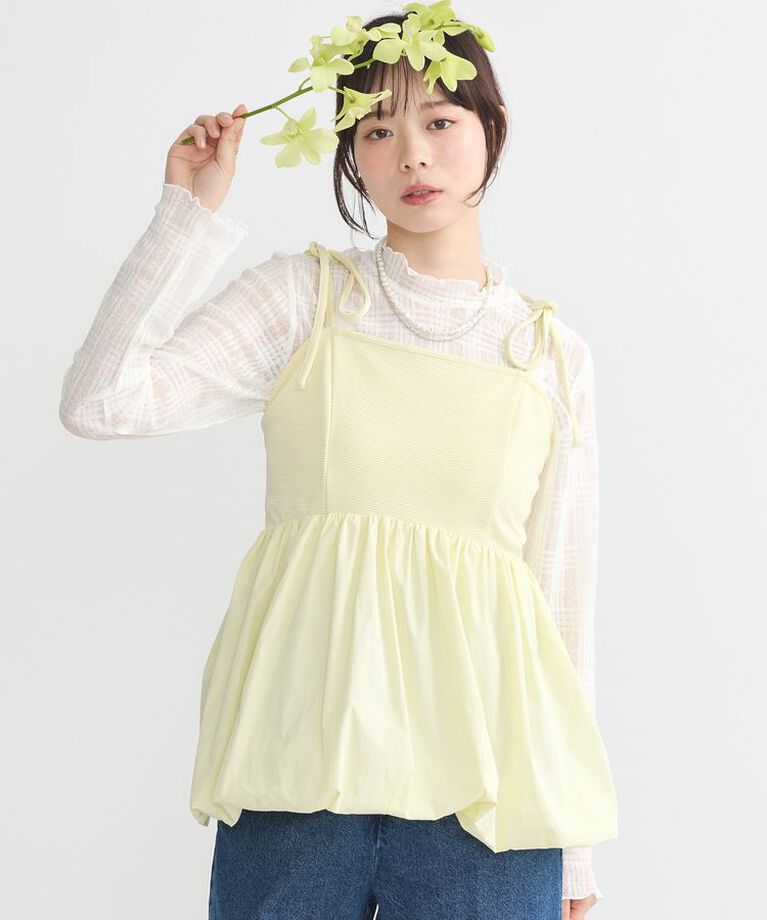 earth music&ecology「バルーンキャミチュニック」|チュニック|