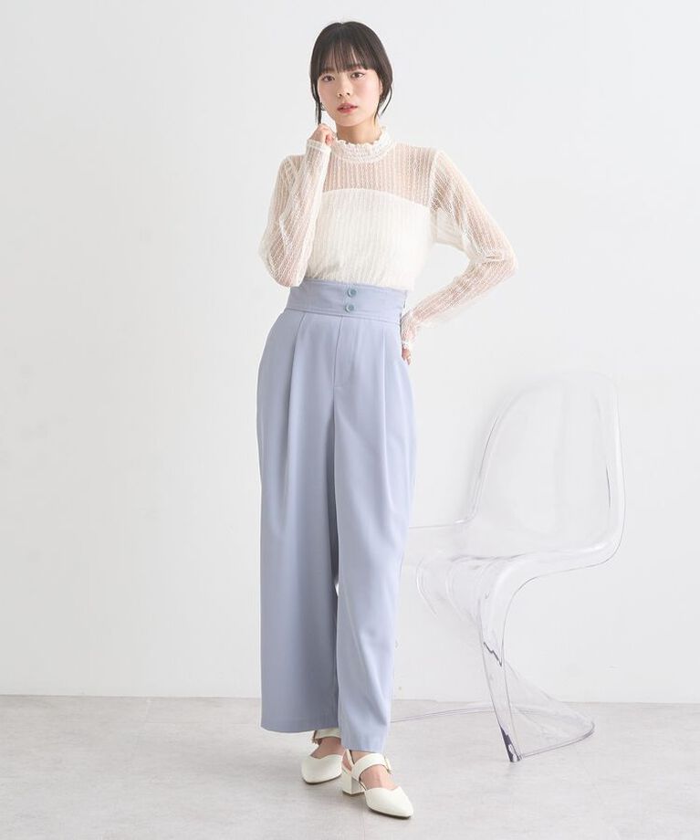 earth music&ecology「ハイウエストワイドパンツ」|その他|