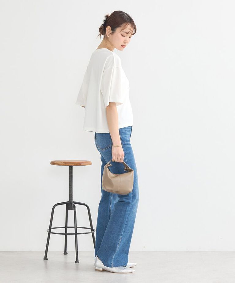 earth music&ecology「PhotoショートT　25SS 接触冷感 洗濯機洗い可 夏」|Tシャツ・カットソー|