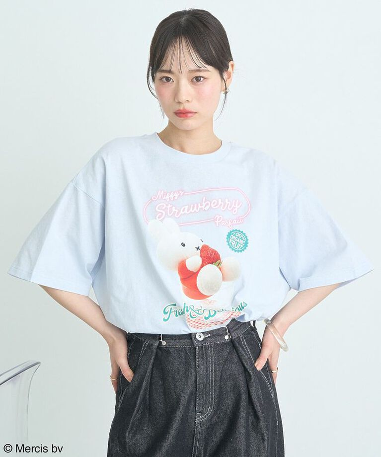 earth music&ecology「miffy/earth strawberry Tee」|Tシャツ・カットソー|