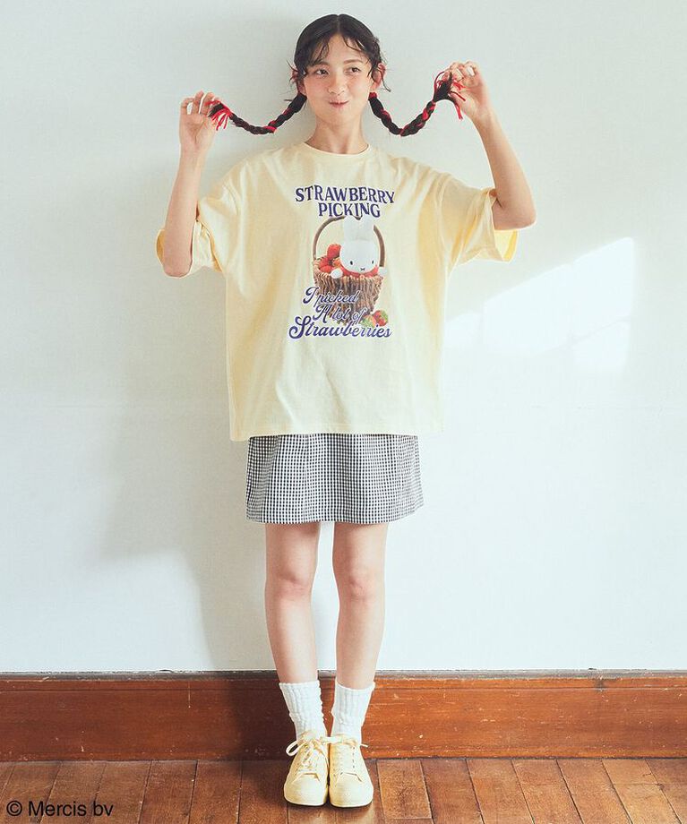 earth music&ecology「miffy/earth strawberry Tee」|Tシャツ・カットソー|