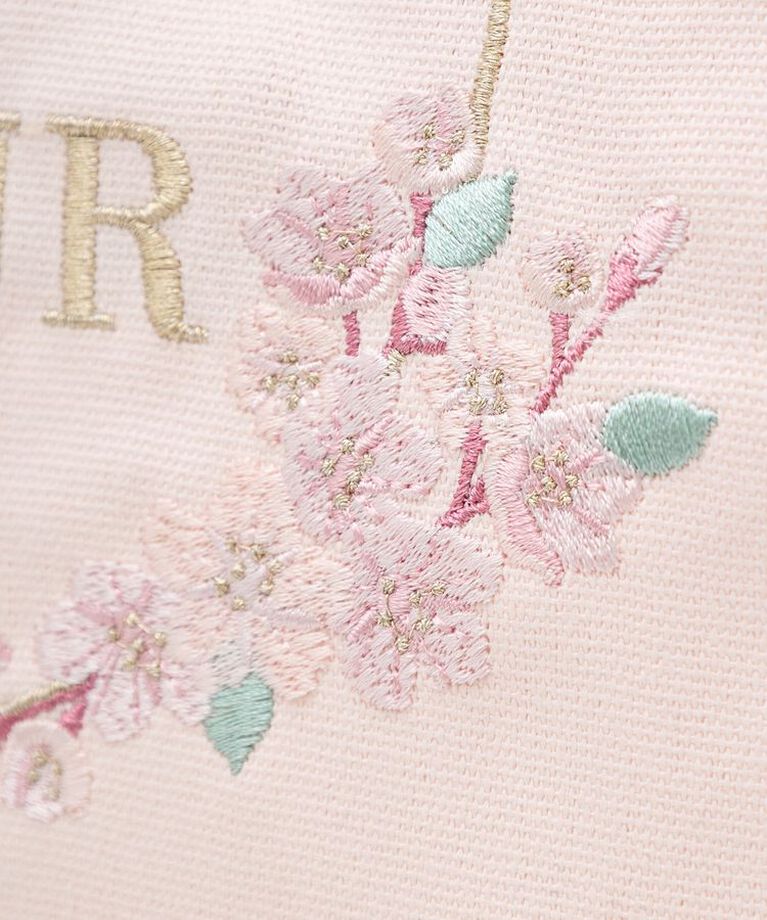 Maison de FLEUR「sakura刺繍スクエアトートバッグ」|トートバッグ|