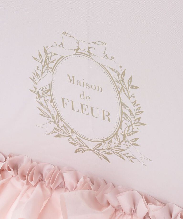 Maison de FLEUR「遮光&UV CUT フリル傘　日傘」|傘|