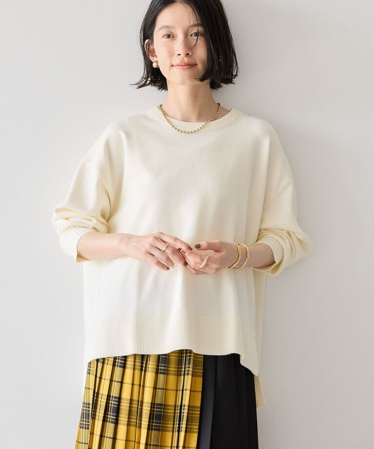 AMERICAN HOLIC「バイパチサイドスリットニットプルオーバー」|ニット・セーター|