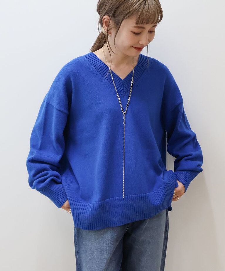 AMERICAN HOLIC「Vネックニットプルオーバー」|ニット・セーター|