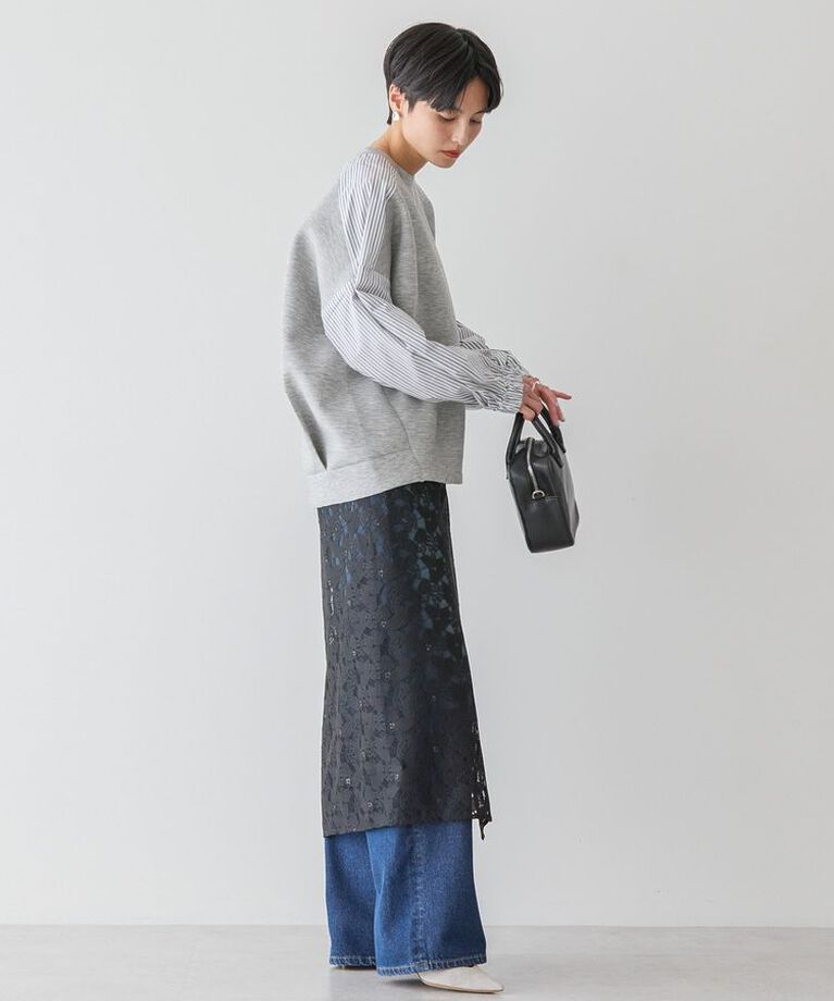 AMERICAN HOLIC「異素材コクーンポンチプルオーバー」|Tシャツ・カットソー|