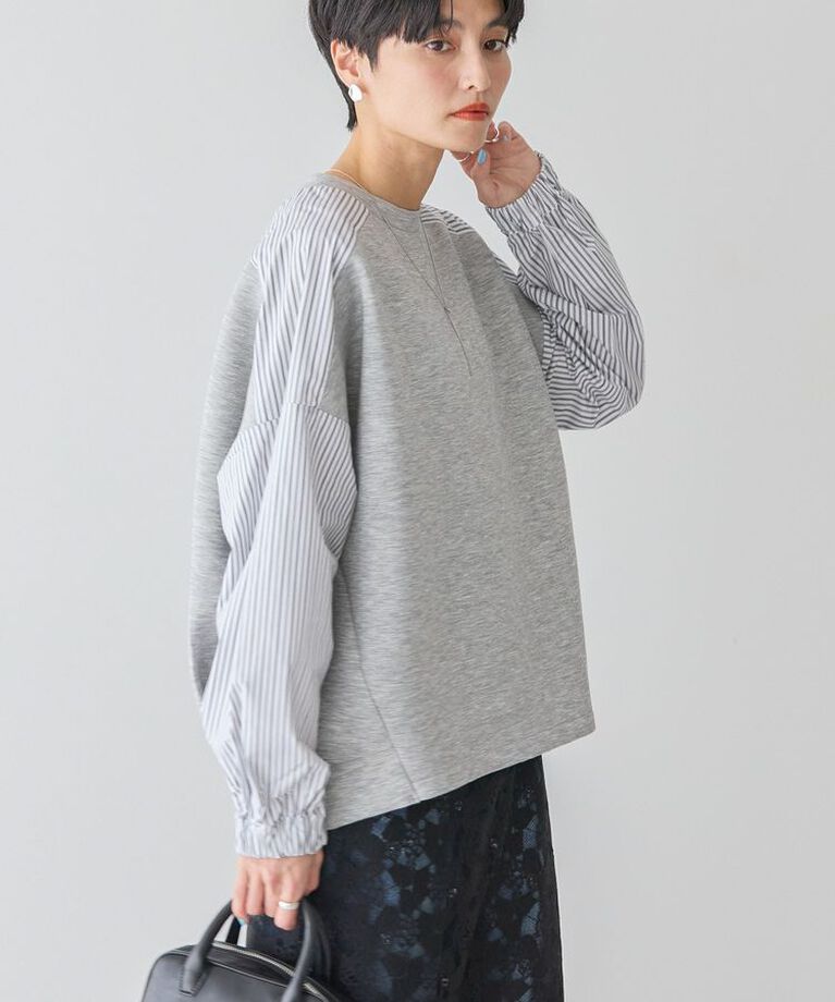 AMERICAN HOLIC「異素材コクーンポンチプルオーバー」|Tシャツ・カットソー|