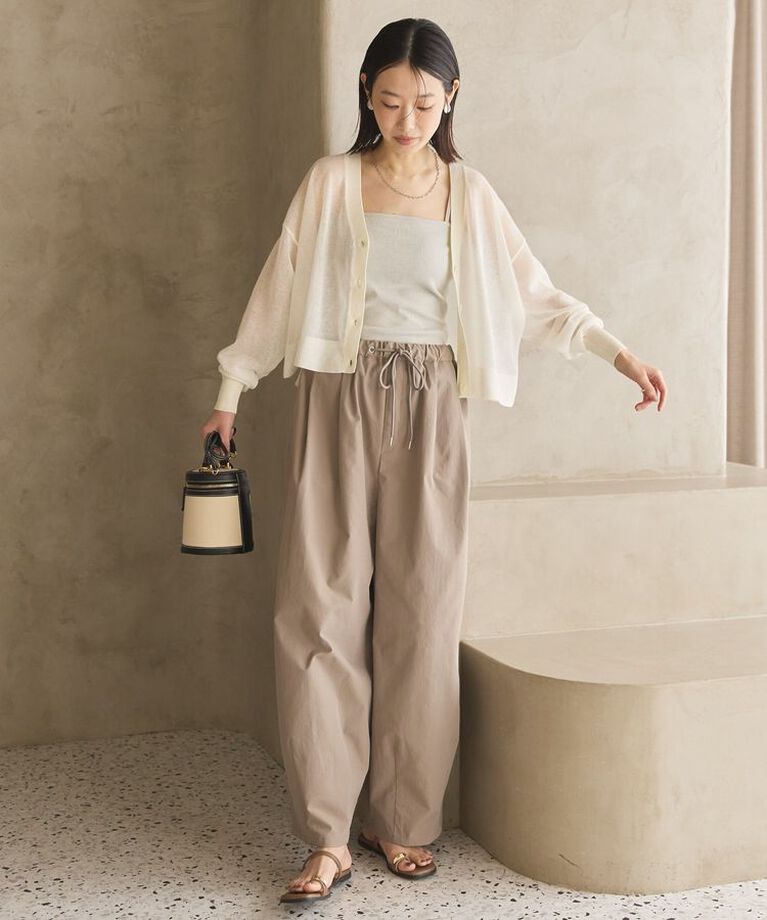 AMERICAN HOLIC「ウォッシャブルショート丈シアーカーディガン」|カーディガン|