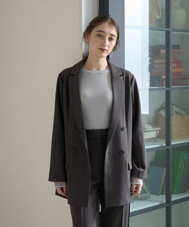 YECCA VECCA「【CLASSY.掲載】ストレッチロングジャケット」|その他|