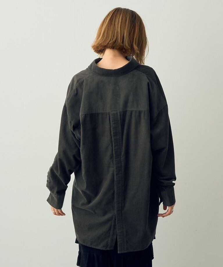 YECCA VECCA「コーデュロイバック釦デザインシャツ」|シャツ・ブラウス|