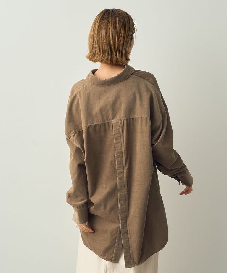YECCA VECCA「コーデュロイバック釦デザインシャツ」|シャツ・ブラウス|