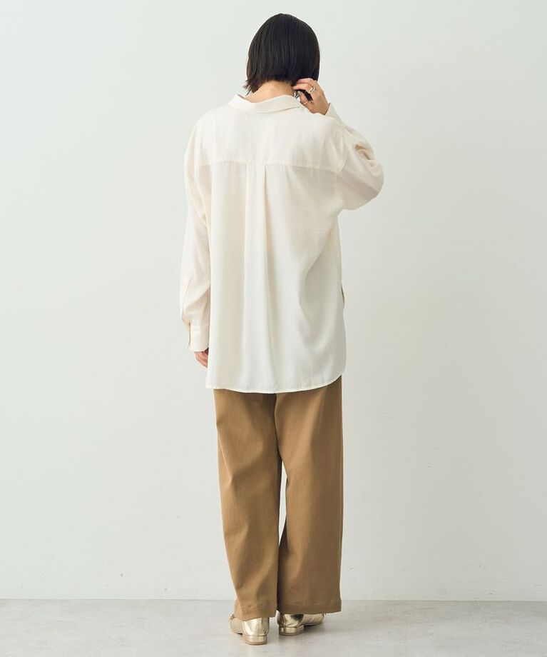 YECCA VECCA「ヴィンテージサテンシャツ」|シャツ・ブラウス|