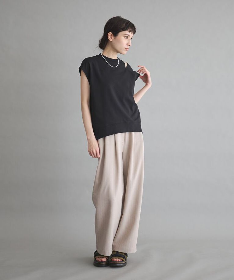 GARAGE OF GOOD CLOTHING「【日本製】ストライプイージータックパンツ」|その他|