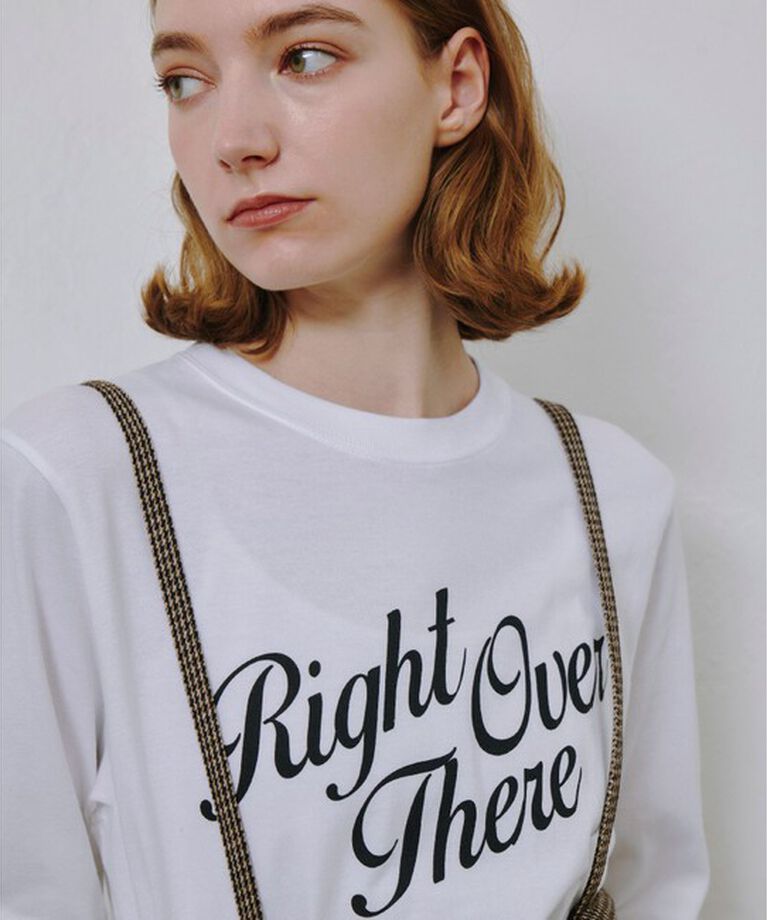 allureville「カリグラフィーロゴロンTEE」|Tシャツ・カットソー|ブラック