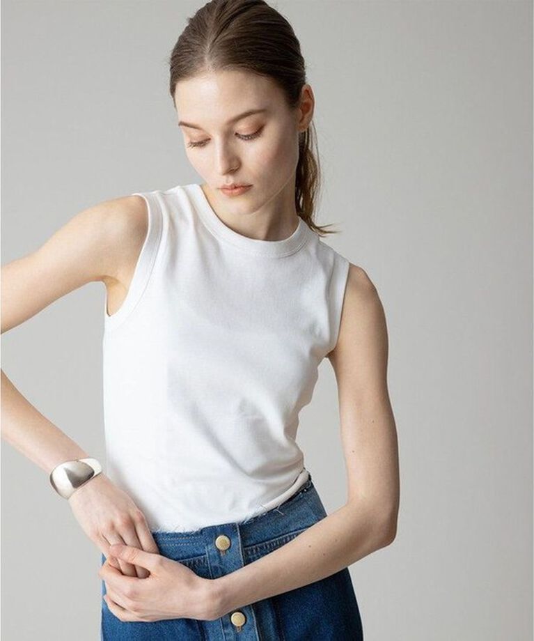 allureville「【FLORE FLORE(フローレフローレ)】ESME TANK」|Tシャツ・カットソー|ホワイト