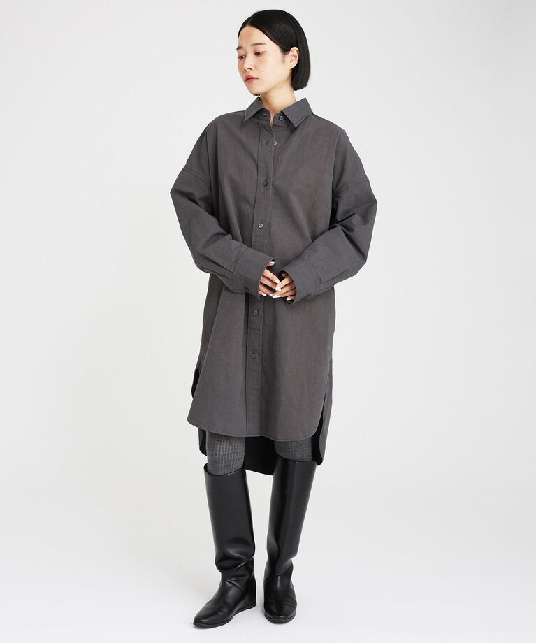 BABYLONE「ビッグオーバーシャツワンピース」|ワンピース|