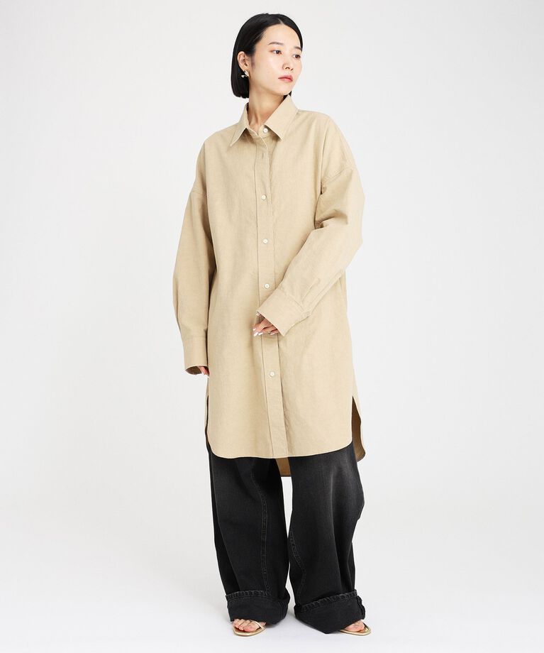 BABYLONE「ビッグオーバーシャツワンピース」|ワンピース|ﾍﾞｰｼﾞｭ
