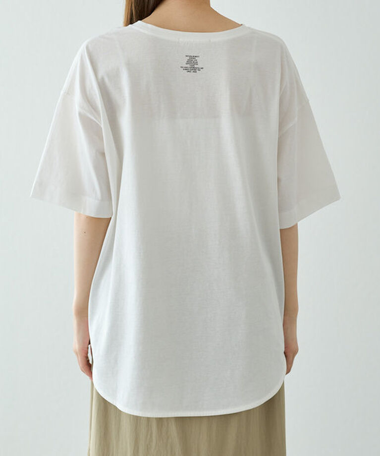  「【汗シミ防止】ワンポイントロゴTシャツ」|プルオーバー|