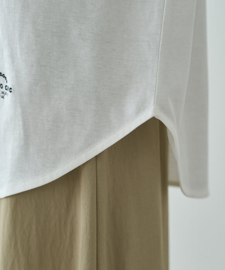  「【汗シミ防止】ワンポイントロゴTシャツ」|プルオーバー|