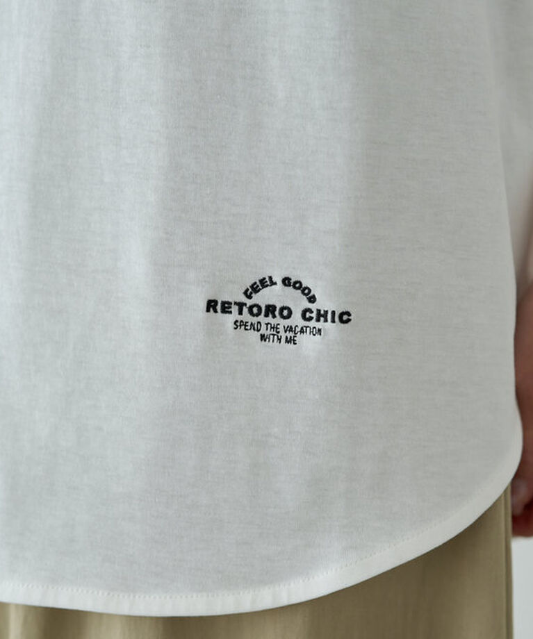  「【汗シミ防止】ワンポイントロゴTシャツ」|プルオーバー|
