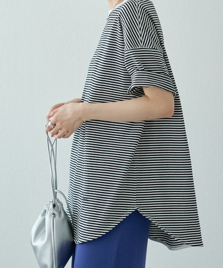  「【汗シミ防止】ワンポイントロゴTシャツ」|プルオーバー|