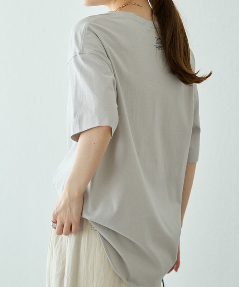  「【汗シミ防止】ワンポイントロゴTシャツ」|プルオーバー|