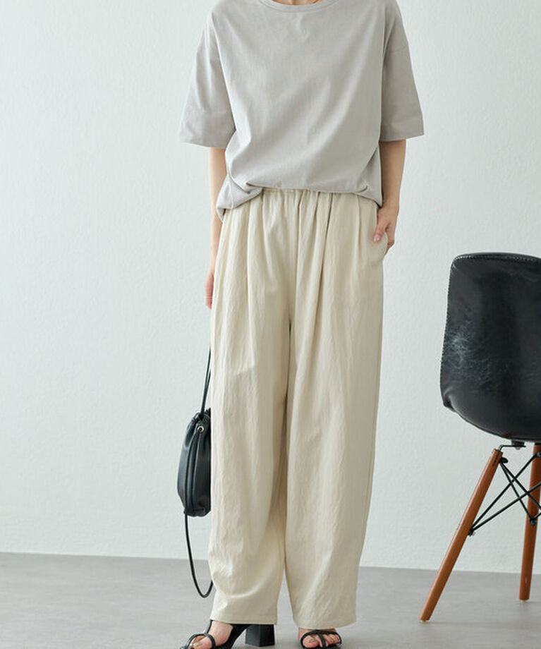  「【汗シミ防止】ワンポイントロゴTシャツ」|プルオーバー|