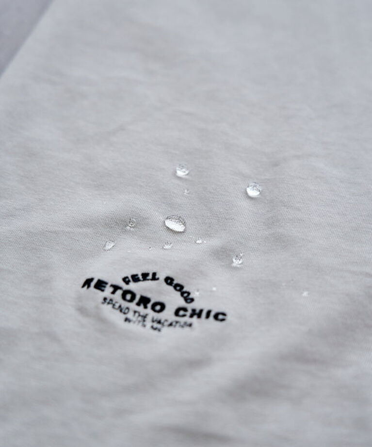  「【汗シミ防止】ワンポイントロゴフレンチスリーブTシャツ」|プルオーバー|