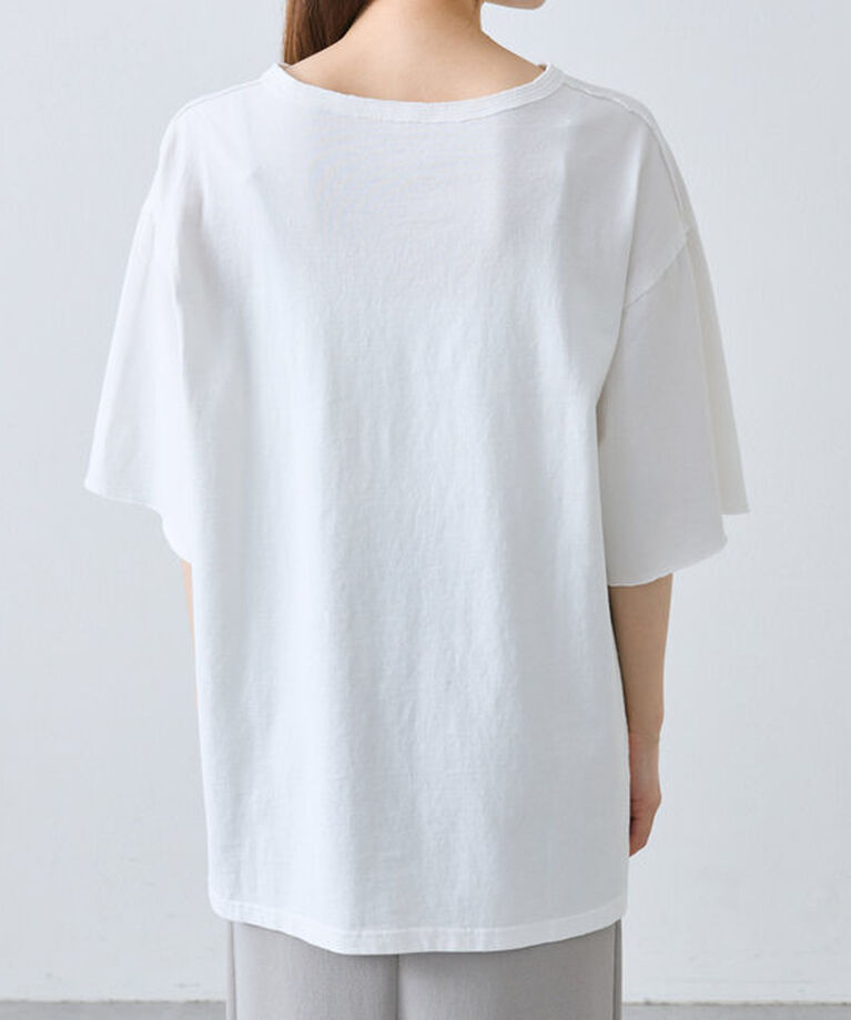  「タックロゴ刺繍Tシャツ」|プルオーバー|
