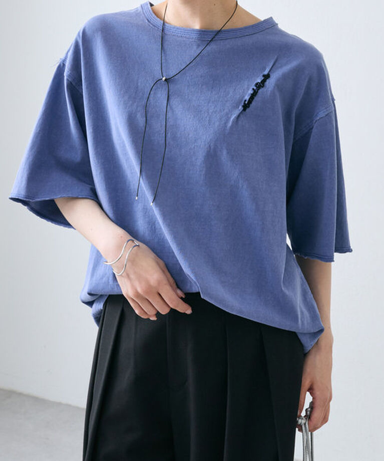  「タックロゴ刺繍Tシャツ」|プルオーバー|