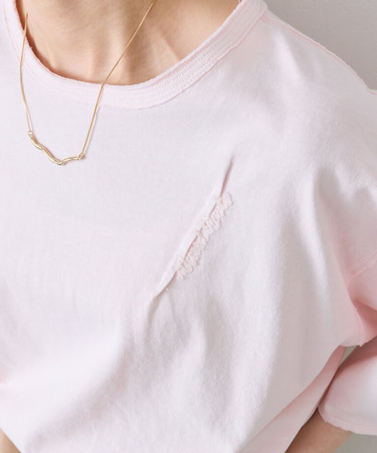  「タックロゴ刺繍Tシャツ」|プルオーバー|