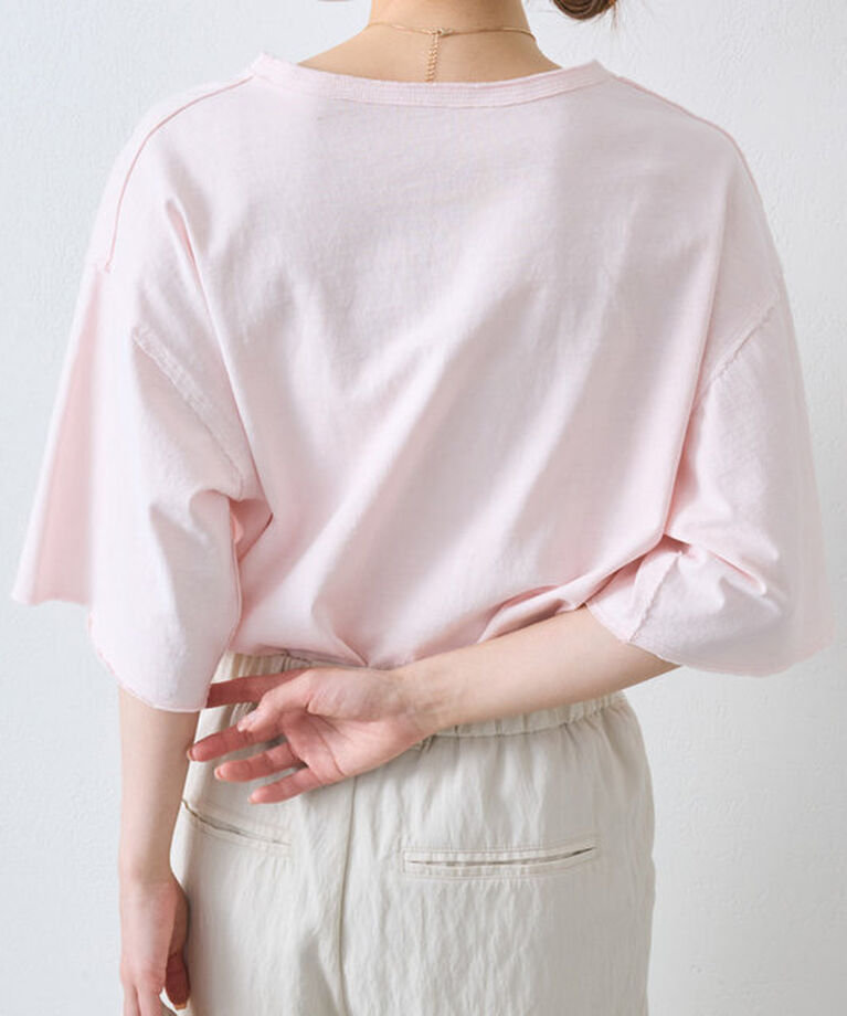  「タックロゴ刺繍Tシャツ」|プルオーバー|