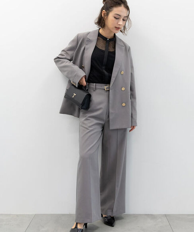Te chichi「【セレモニーアイテム】ベルト付ワイドパンツ（セットアップ可）」|その他|